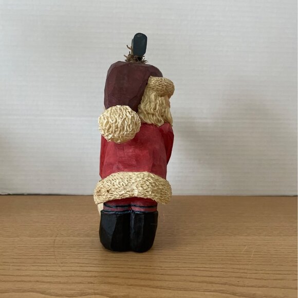 Crazy Mountain Resin Santa & Snowman Hugging 1997 Santas Workbench Series 8.5 in - Picture 4 of 9